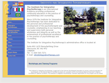Tablet Screenshot of integrativetherapy.com